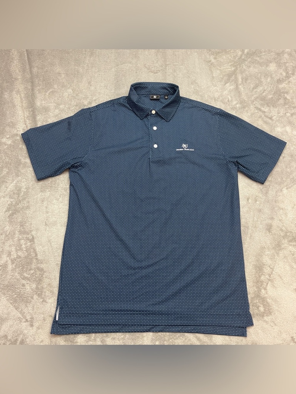 FootJoy Polo Golf Shirt Mens Size L Blue Athletic Diamond Performance Logo